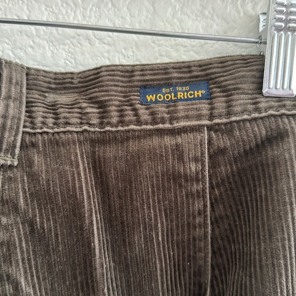 Woolrich Women's Dark Green Loden Corduroy Straight Leg Pants - Picture 6 of 6
